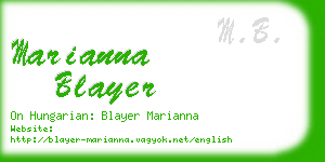 marianna blayer business card